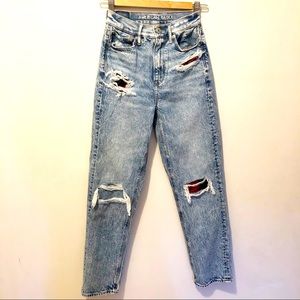 American Eagle highest rise 90s boyfriend Jean